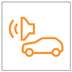 Yaya kornası Uyarısı (MHEV, PHEV veya BEV) simgesi