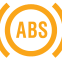 Tekerlek kilitlenmesini önleme sistemi Uyarısı (ABS) simgesi