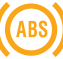 Tekerlek kilitlenmesini önleme sistemi Uyarısı (ABS) simgesi