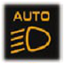 Farların otomatik yanması Uyarısı simgesi